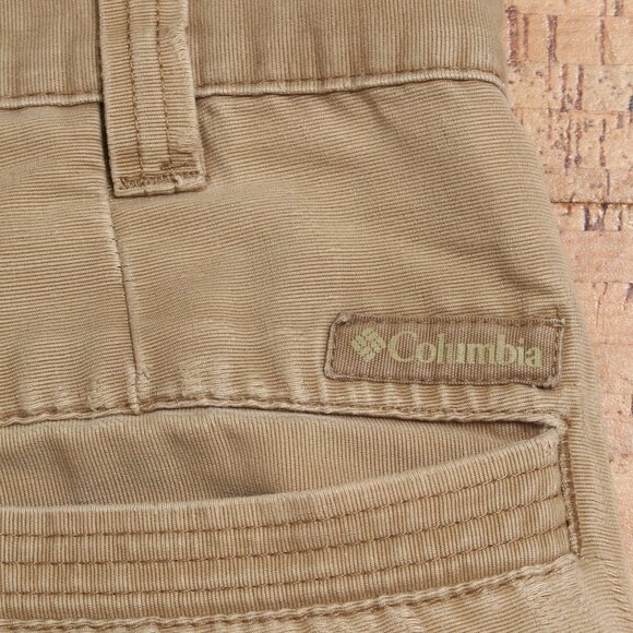 Columbia Khaki Pants Mens 38 Tan Distressed - Picture 11 of 13